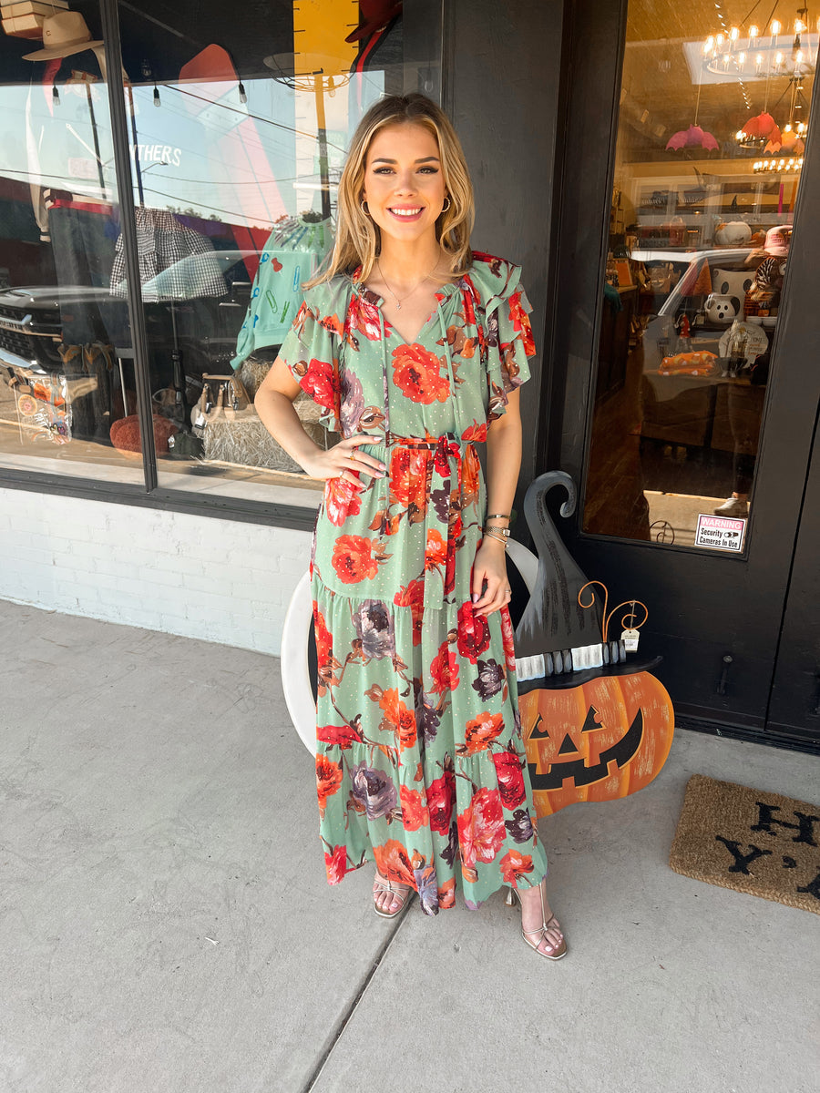 Harvest Blooms Maxi Dress – Honeysuckle Rose Boutique