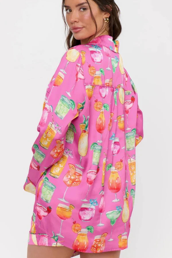 Uncle Frank Embroidered Button Down Dress – Honeysuckle Rose Boutique