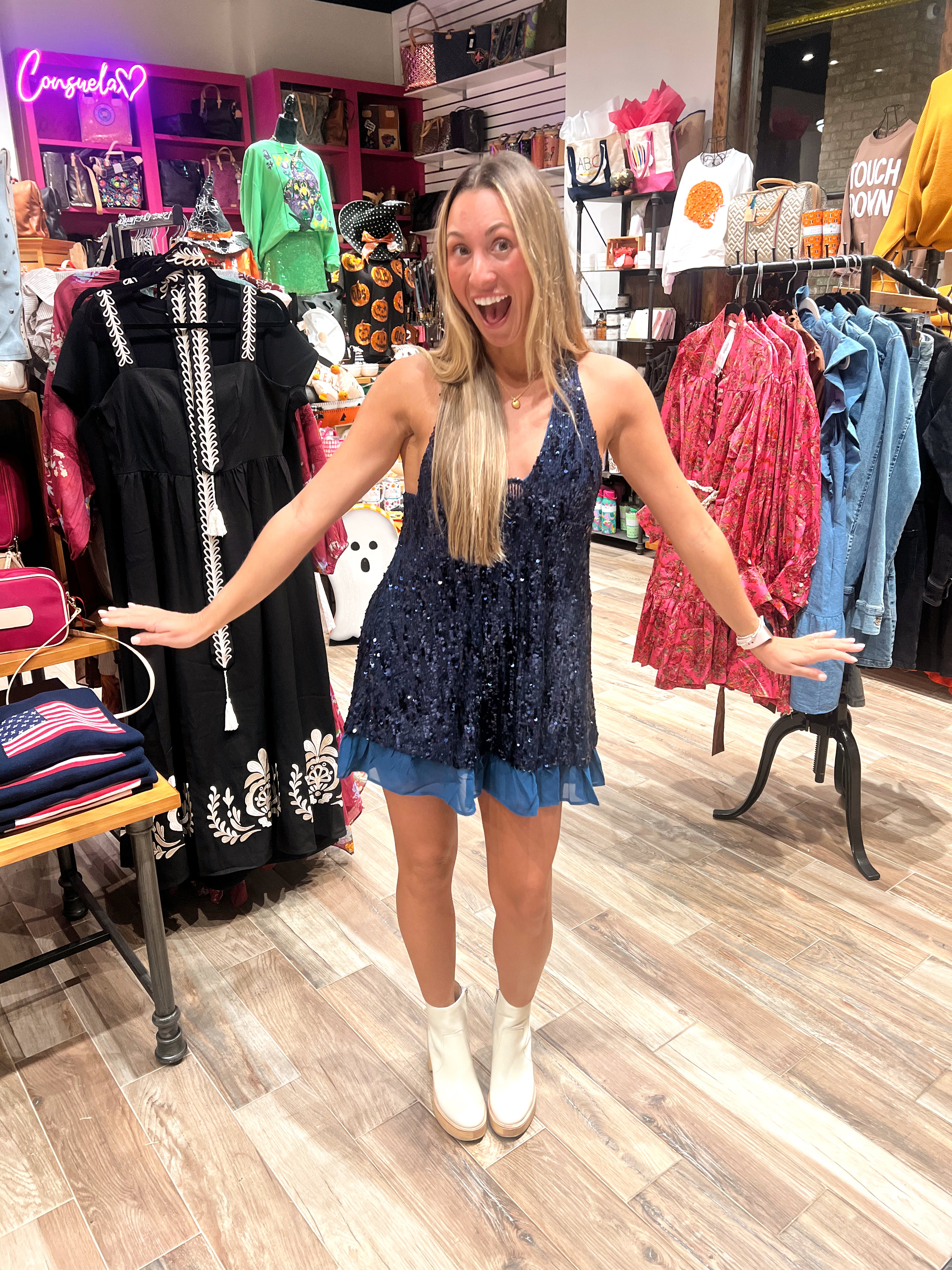 bejeweled mini dress I'm Still Bejeweled Micro Mini Dress