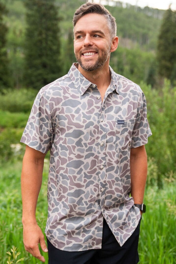 Burlebo Performance Button Up - Classic Deer Camo Burlebo Performance Button Up - Classic Deer Camo