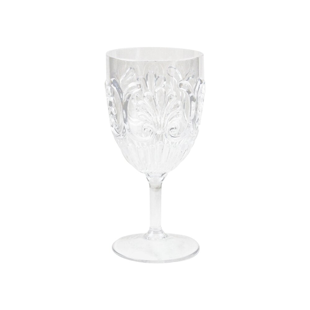 Cut Crystal Acrylic Wine Glass 